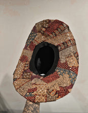 limited edition Rare: 1 of 1 Boho Rust and Gold Embellished Cowgirl Hat (top and bottom)