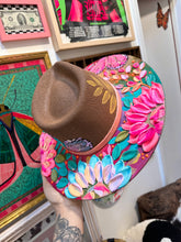 Summer double butterfly jute colorful hat
