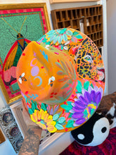 Colorful leopard with shimmer and moons