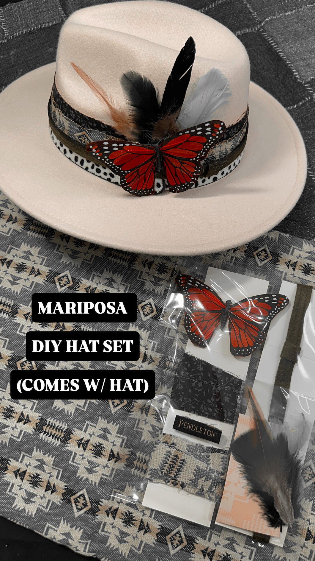The Mariposa Hat Kit- Hat included