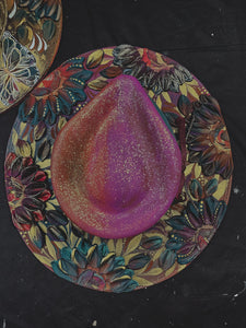 Jewel toned ombre extra shimmer hat