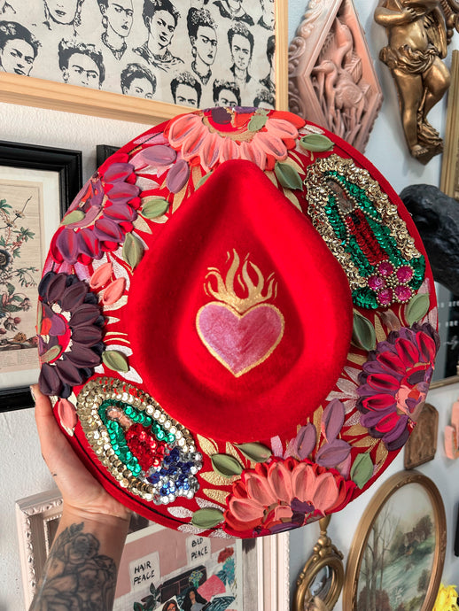 Guadalupe Virgin Mary hat