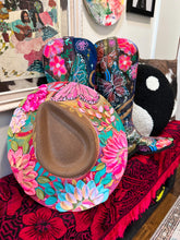 Summer double butterfly jute colorful hat