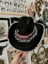 Painted top and bottom Alternative cowgirl hat