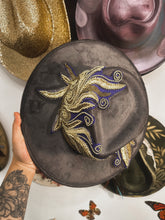 Rare gold beaded work gray and blue both sides