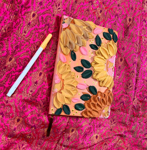Hardcover hand painted journal