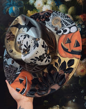 Retro floral spooky hat