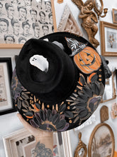 Spooky Ghost and Witch Pumpkin