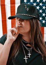 OUTCAST ANTHEM: Black piercing trucker hat