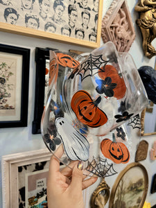 Clear life size spooky cowgirl hat