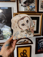 Owls and moon trucker cap