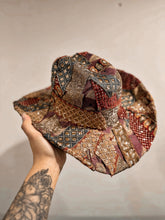 limited edition Rare: 1 of 1 Boho Rust and Gold Embellished Cowgirl Hat (top and bottom)