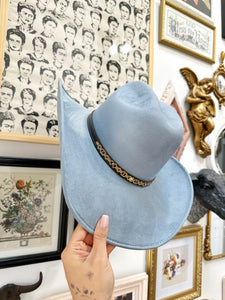 Steel Blue cowgirl Hat