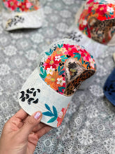 One of one: Denim baseball cap leopard