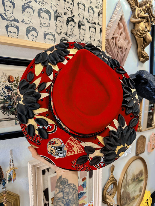 Red 49ers inspired hat