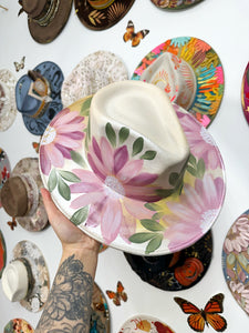 Ivory gold watercolor florals size large