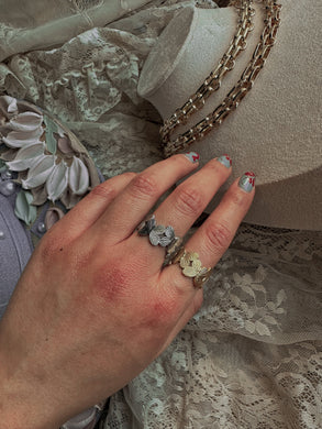 Butterfly band silver (water resistant ring)