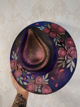Ombre shimmer dark florals