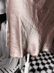Y2K satin lace dress size S