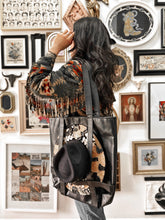 PRE-ORDER Black vegan leather tote bag