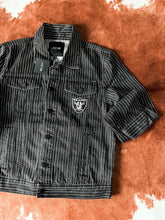 Raiders Denim Jacket size m nwt