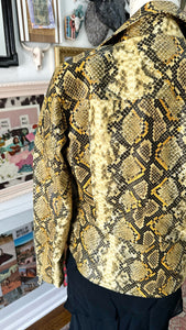 Y2K Yellow Snake Jacket size M