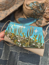 Desert Skies hand painted unique vintage shape purse