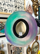 Colorful boho hat top and bottom painted