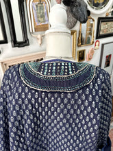 Boho quilted jacket with mirrors and embroidered size L-XL