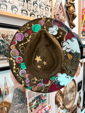 Boho Vintage Grinch Olive Green (hand painted ornament included)