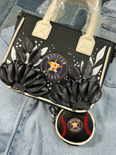 Astros crossbody purse with coin bag