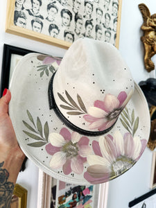 Front and Back Cowgirl Hat Painted