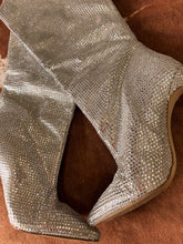 Brand new disco ball boots extra shiny size 8 ￼