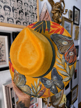 Top and Bottom mustard butterfly hat