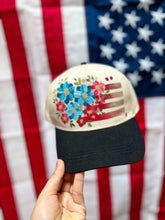 Black and cream Americana hat