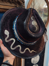 Outlaw witch hat with tarot cards and snake