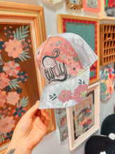 Hunter green and blush pink HOWDY camo hat