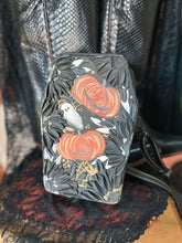 Black hand painted spooky coffin bag
