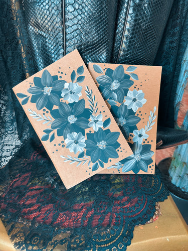 Hand painted one of a kind notebook