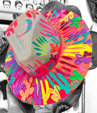 Extra colorful vibrant cactus hat