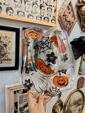 Clear life size spooky cowgirl hat