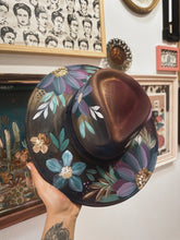 Jewel toned ombre hat with gold