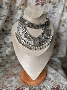 Huge statement boho necklace