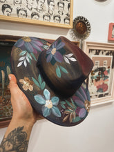 Jewel toned ombre hat with gold