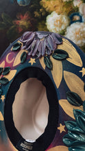 Jewel toned gold under brim