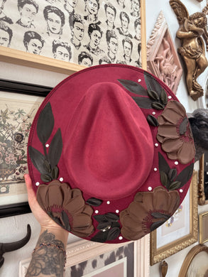 Red and brown florals