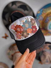 Earthy muted tones trucker hat