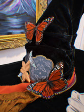 “Copper, black and florals” witch hat