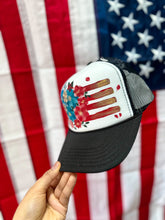 Black and white Americana cap