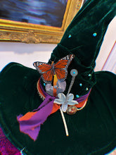 “Turquoise and emerald” witch hat